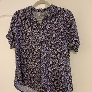 Universal Threads Floral Short Sleeve Women's Top